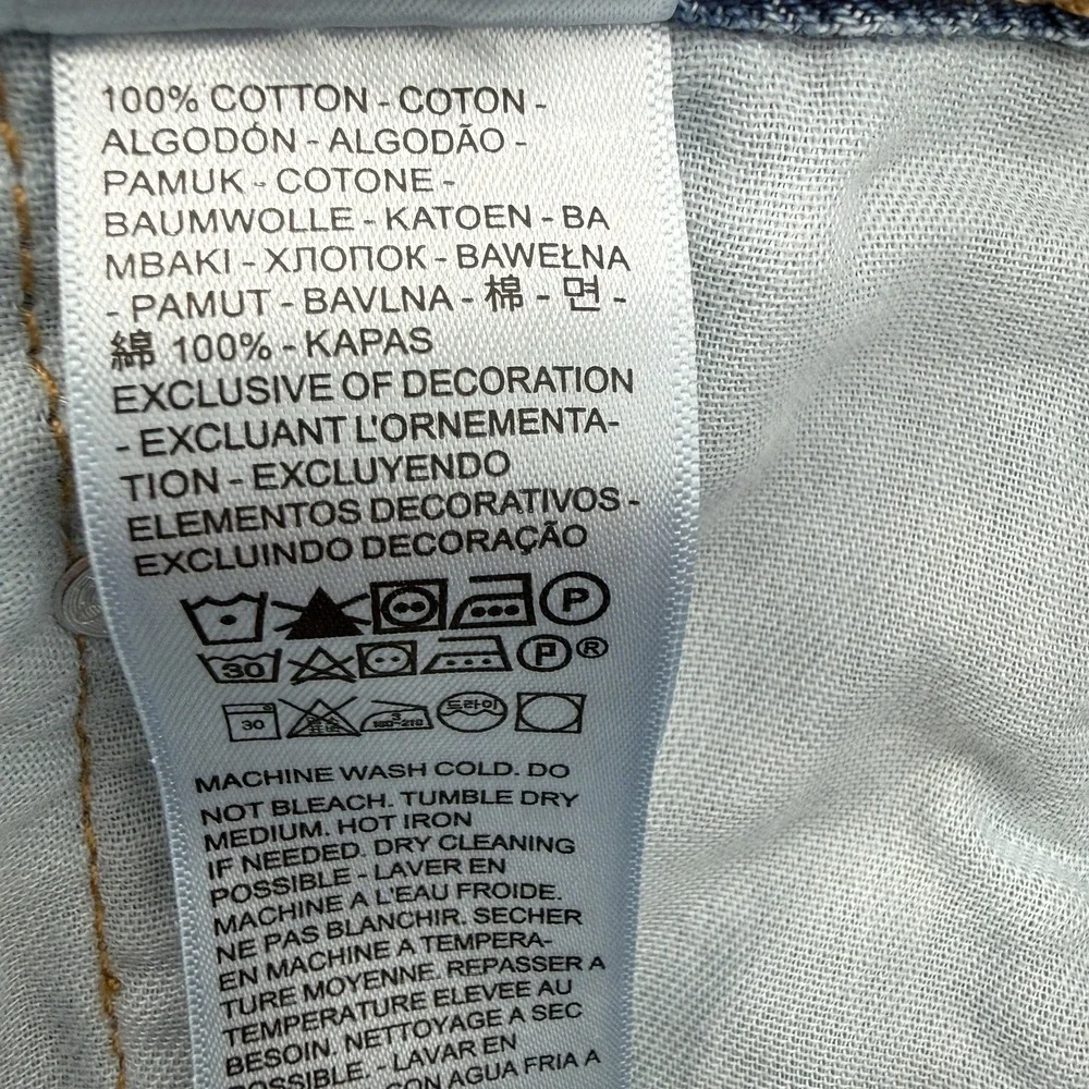 Levi's 550 Relaxed Fit Jeans Men 46x29 (44x28 Measured) Light Wash Denim Red Tab